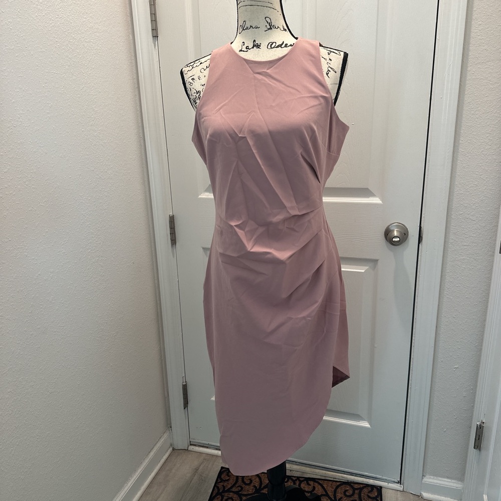 BCBGENERATION Sleeveless Mauve Sheath Dress - Elegant Women's Dress